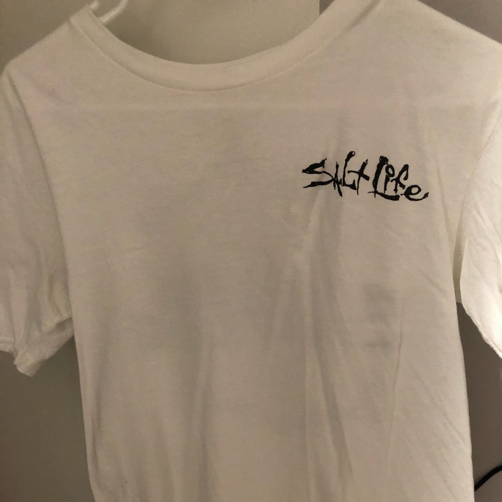 white salt life shirt